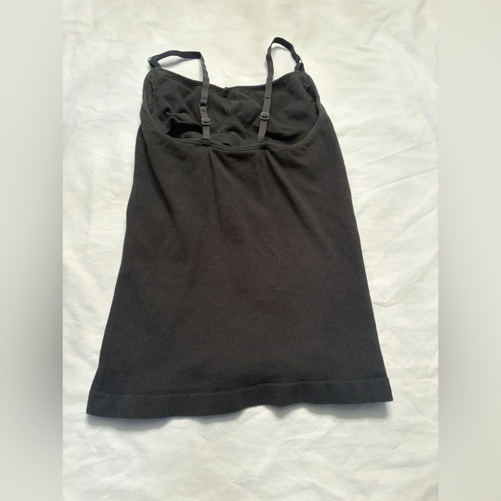 Dark Green Athleta Ribbed Tank - Picture 2 of 3